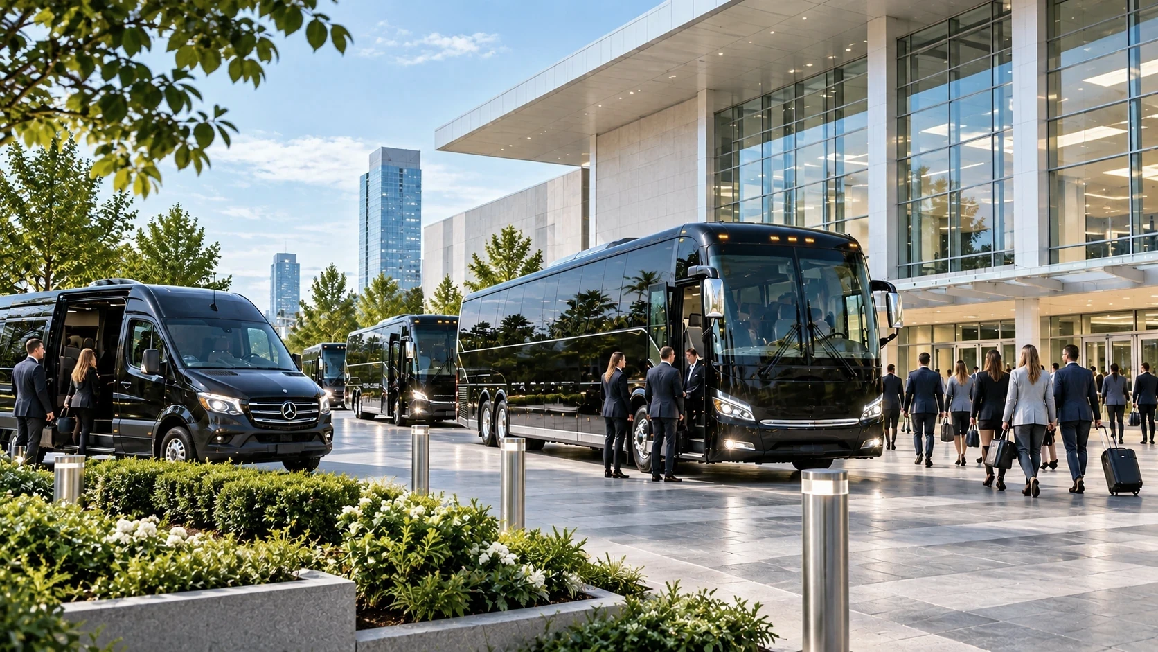 Convention and conference shuttle transportation